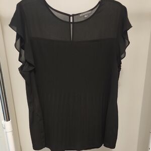 Adrianna Papell Black Blouse